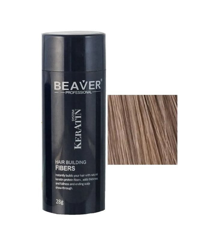 Beaver keratine haarvezels - Lichtbruin (28 gr)