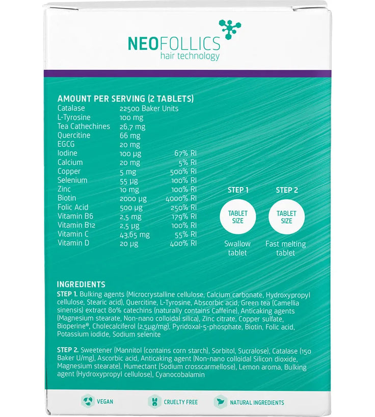 Neofollics anti-grey hair tablets