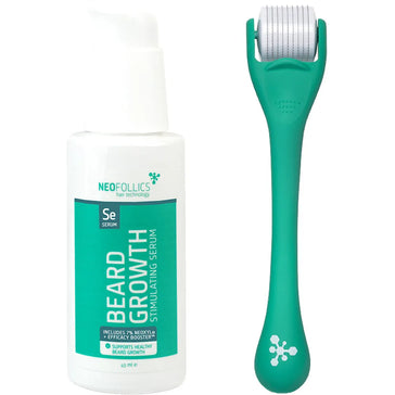 Neofollics beard growth serum + beard roller